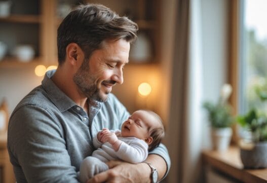 Professionelt billede til gave til nybagt far med fokus på moderne og stilfuld gaveidé.